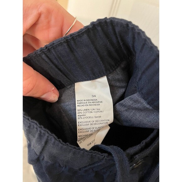 Perry Ellis Linen Blend Drawstring Mens Pant - Picture 9 of 10